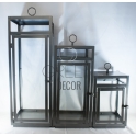 Lantern Metal Glass NOLEGGIO