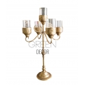 CANDELABRO 5 FIAMME GOLD