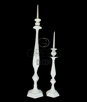 Candelabro alluminio una fiamma 