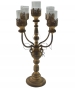 CANDELABRO ANTICATO VETRI