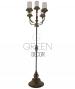 CANDELABRO ANTICATO VETRI